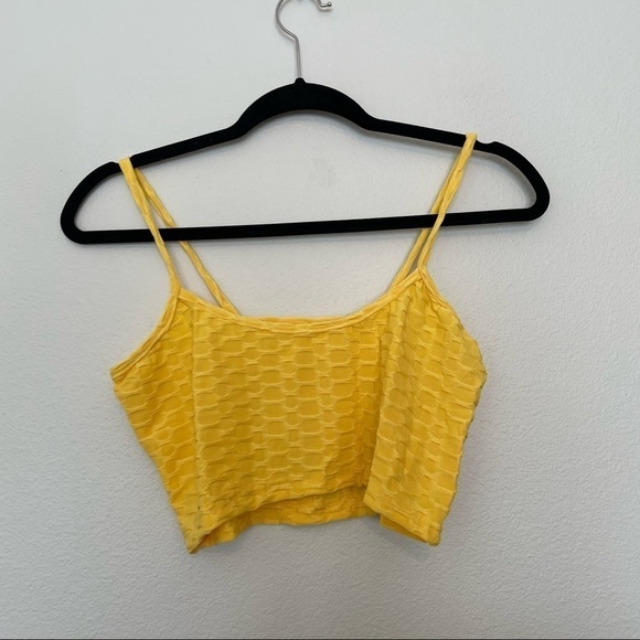 New in package Amazon anti cellulite yellow lounge bra and short sz.S - Picture 1 of 4